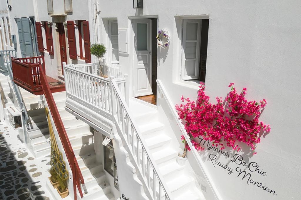 Вілла Mykonos Be Chic Luxury Mansion Mykonos Town Екстер'єр фото
